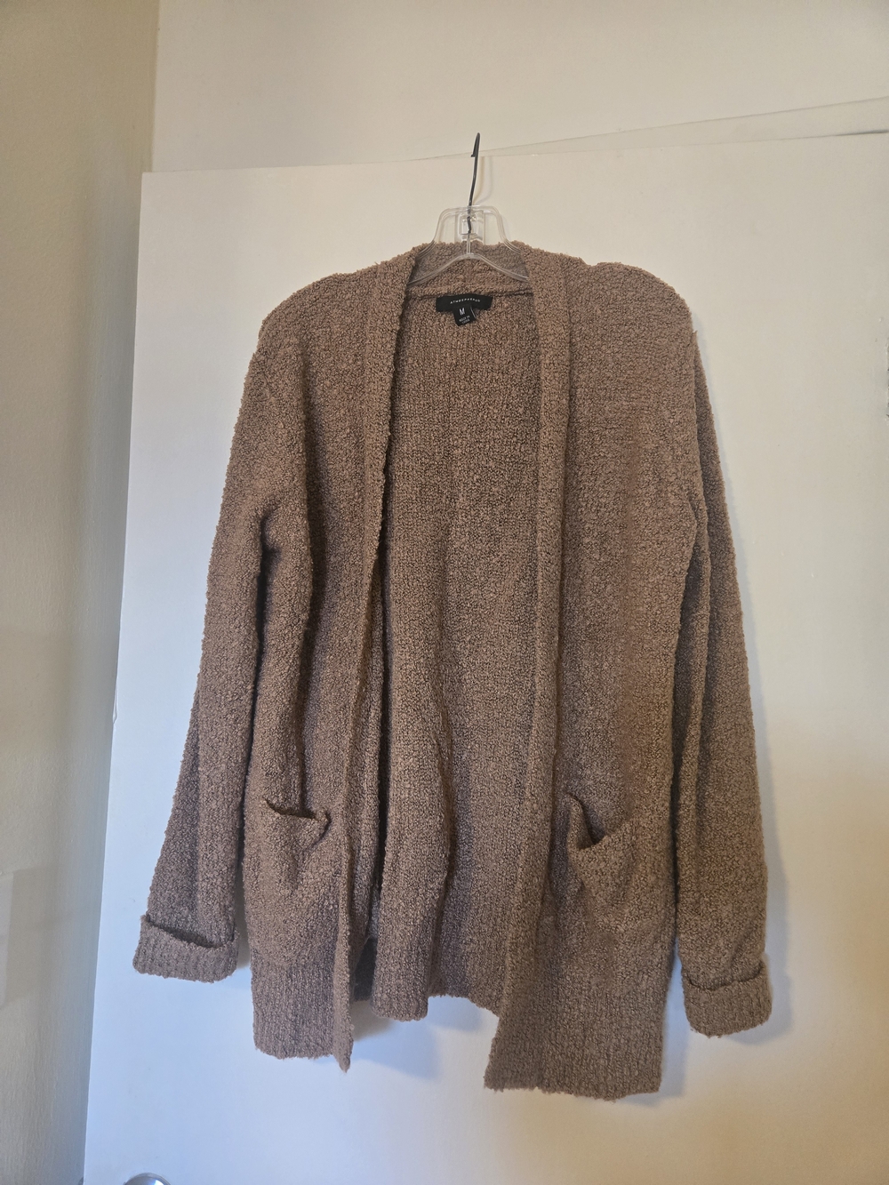 Atmosphere Brown Textured Knit Sweater - M
